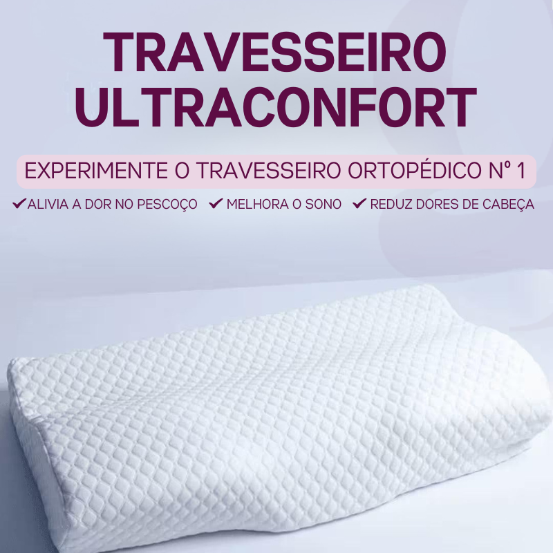 UltraConfort - Travesseiro ortopédico que alivia a dor