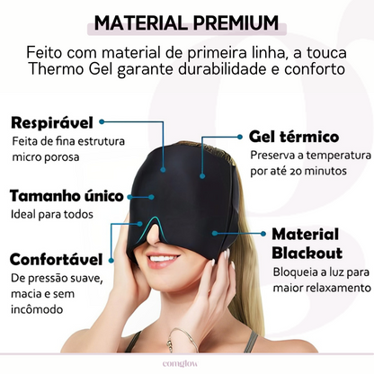 Thermo Gel - Touca terapêutica para alívio de enxaqueca